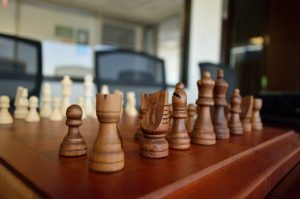 chessboard, chess, wooden, pieces