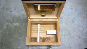 humidor, wooden box, cigars