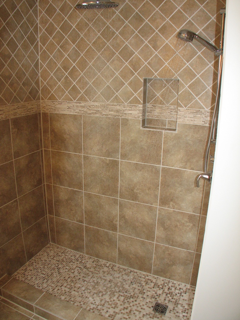 shower pan, bathroom, tiles