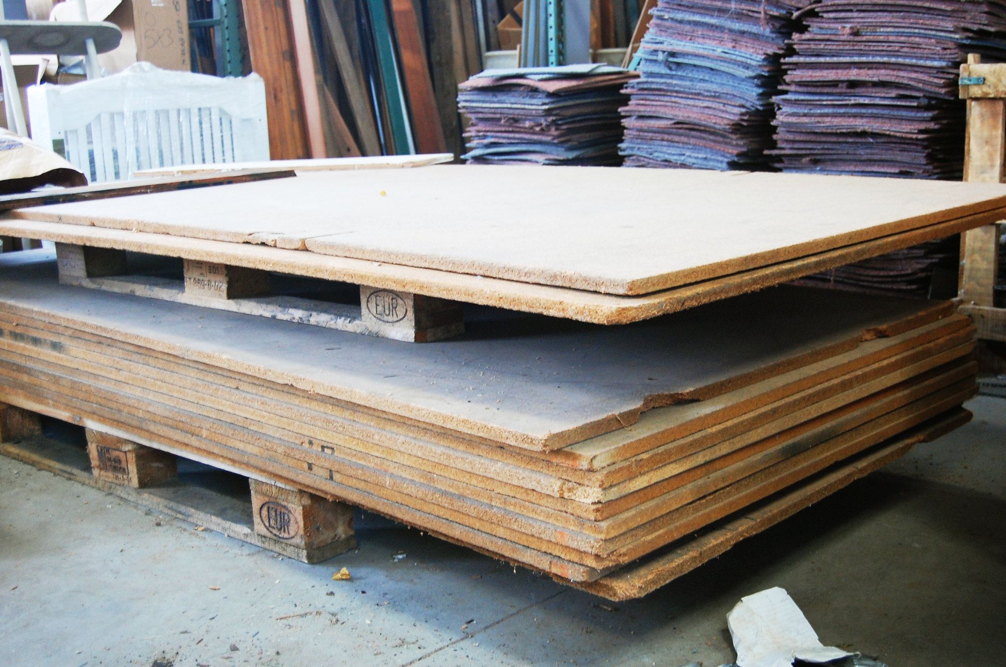 particle board, sheets, wooden, pallets