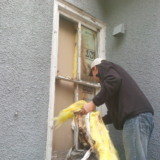 covering with stucco