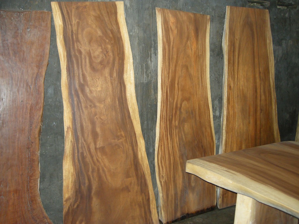 acacia, wooden, table slabs