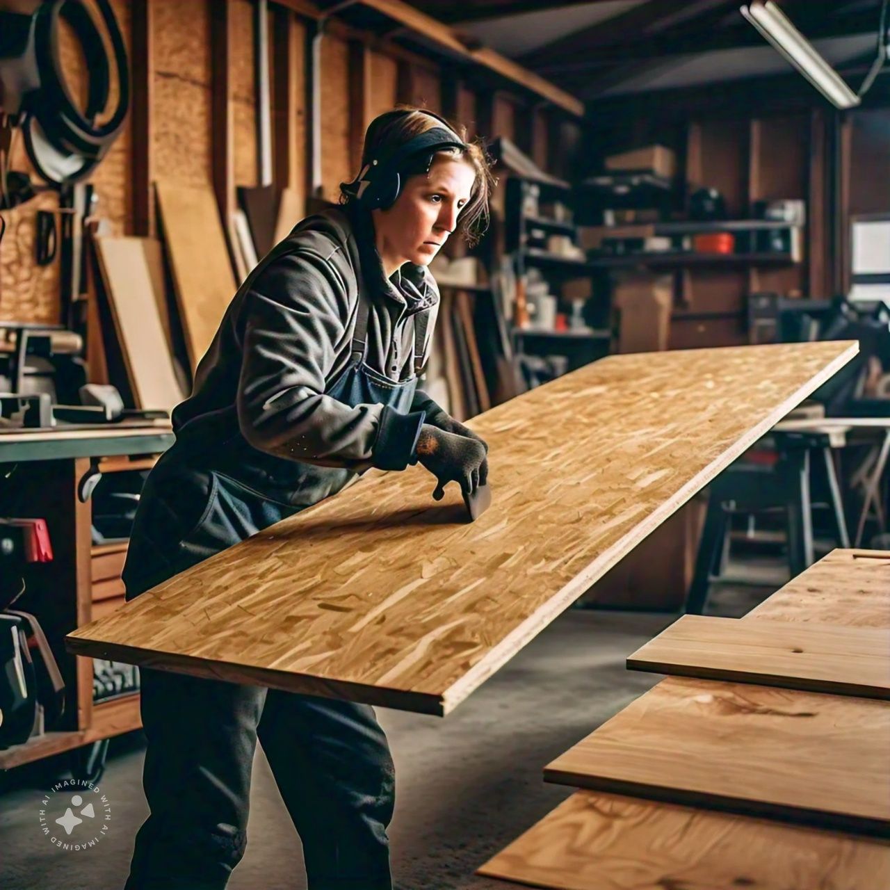 solo handling of plywood