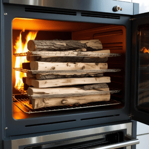 drying wood in oven