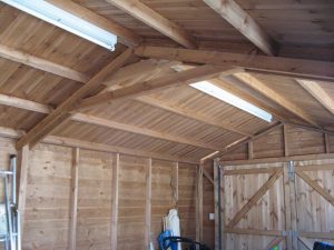garage, loft, wooden, door