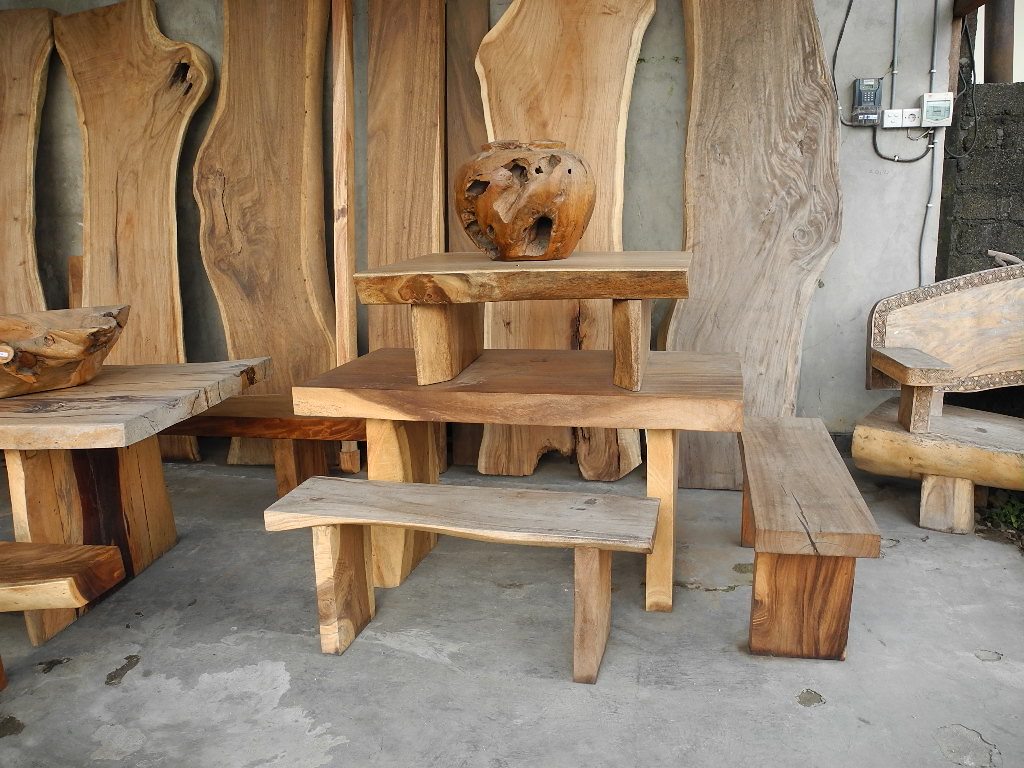 suar wood, furniture, wooden, bench