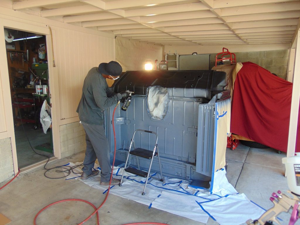 truck bed liner, spraying bed liner