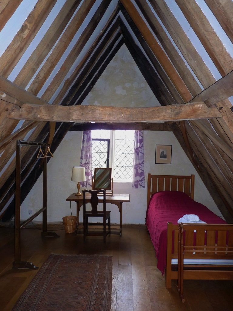 attic, bedroom