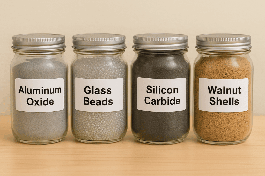 Choose your blasting media based on the material and finish you need