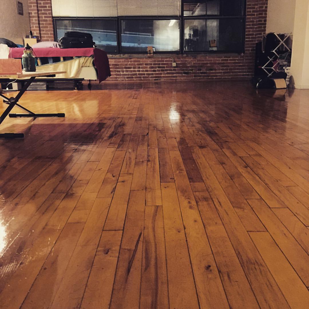 cleaning, polishing, wood floor