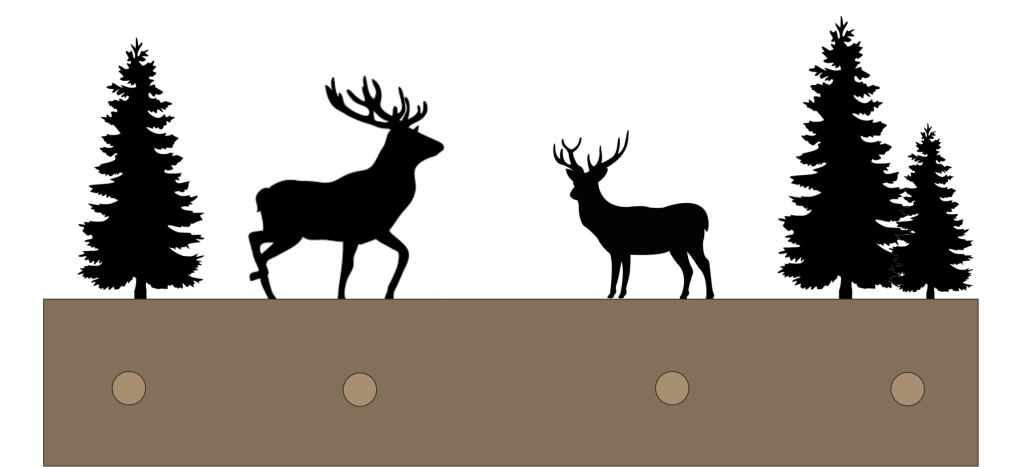 deer coat rack