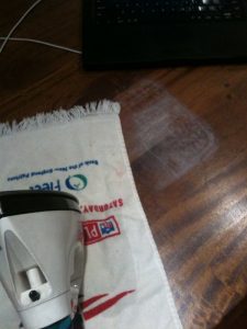 heat stains, clothes iron