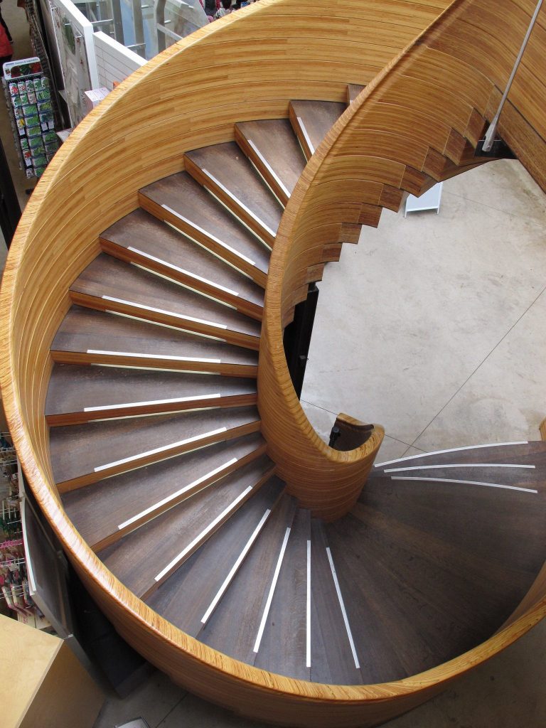 plywood stairs, staircase, laminate