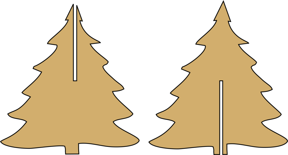 plywood tree, Christmas, decoration