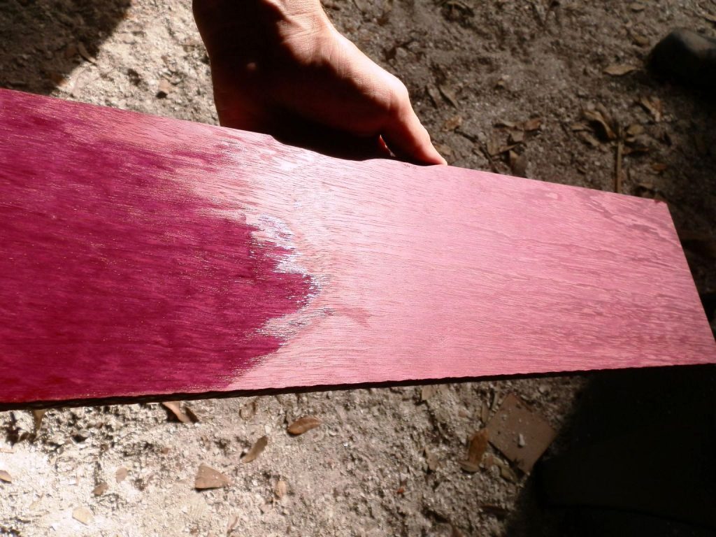 purpleheart, table, wood