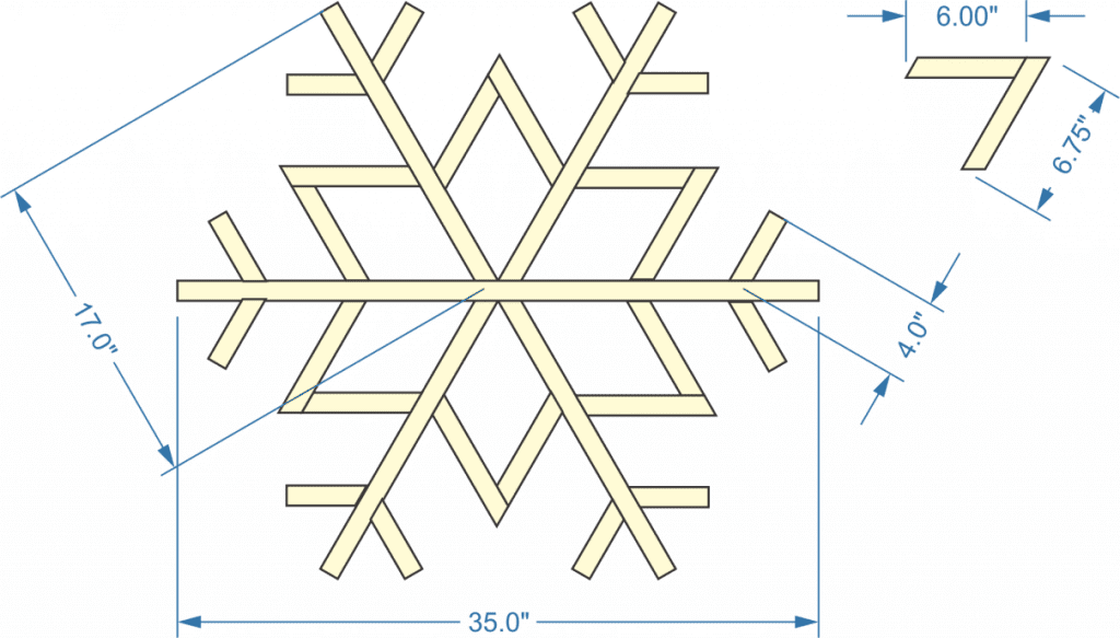 snowflake, wall shelf, Christmas