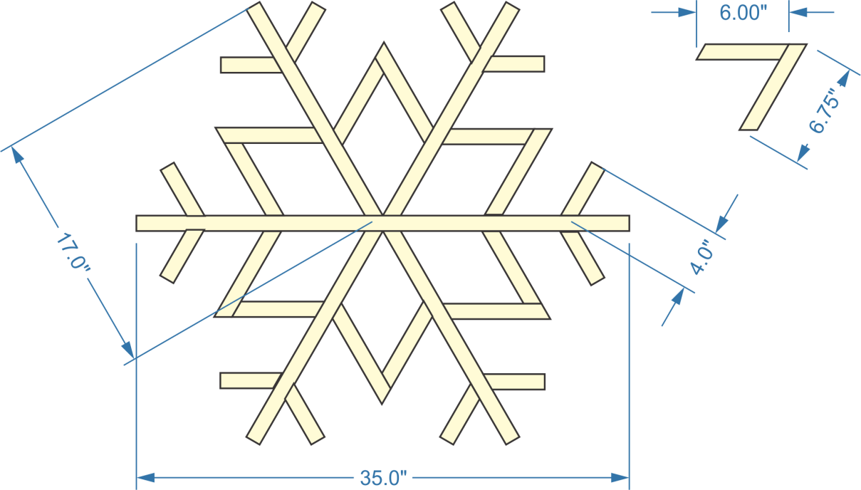 snowflake, wall shelf, Christmas