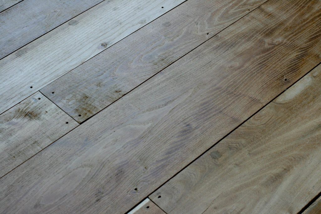 unfinished wood floor