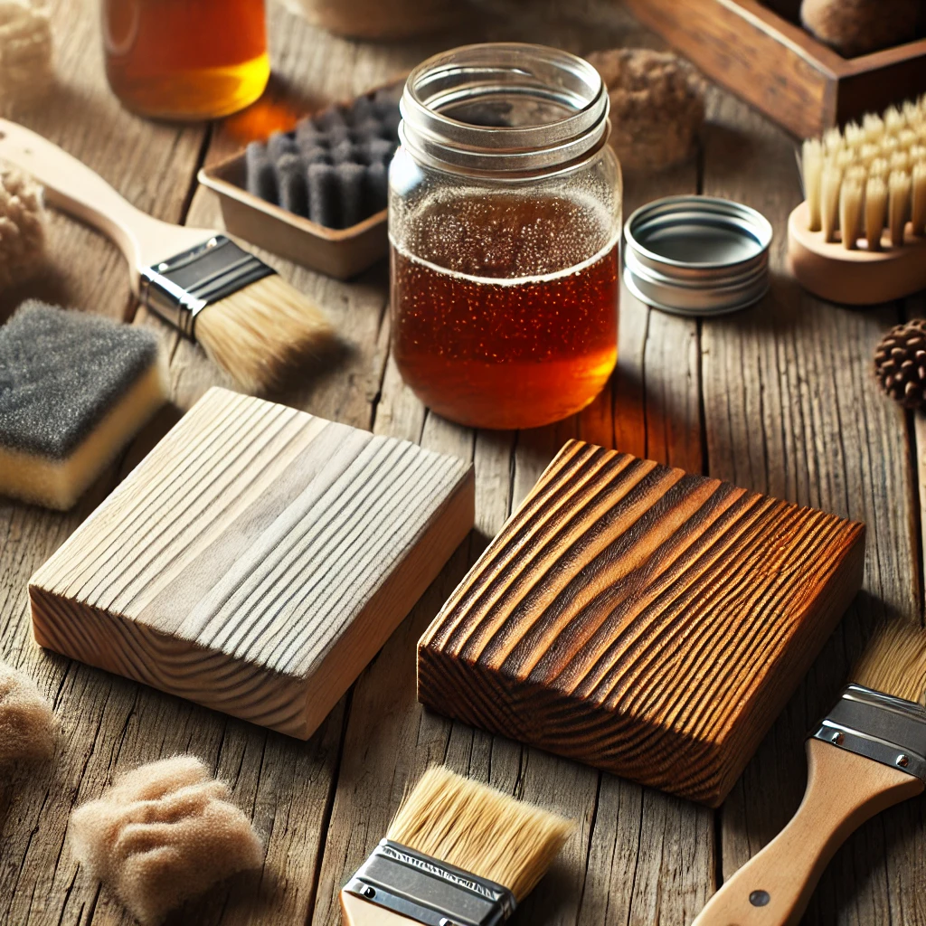 vinegar and steel woolstain