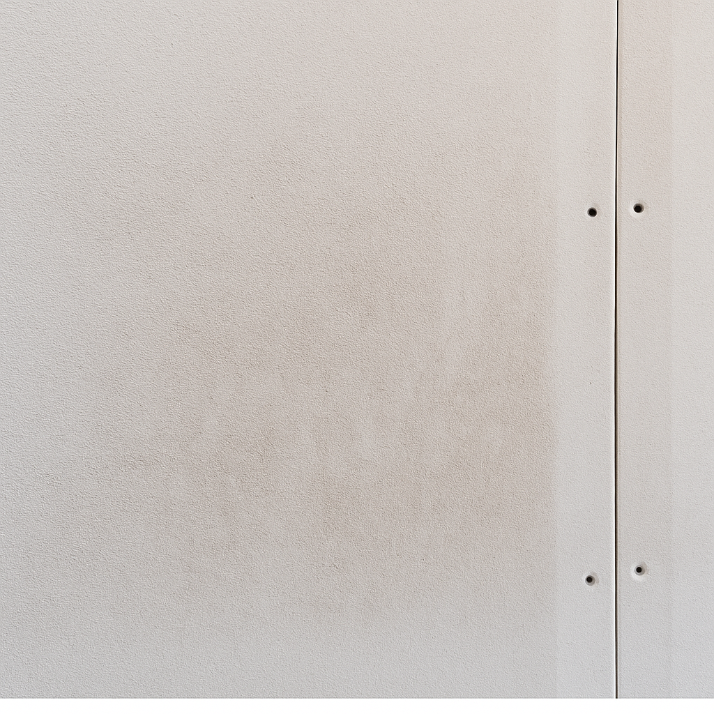 Roller applying topcoat paint over Kilz-primed drywall