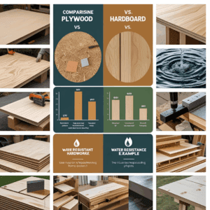 Plywood vs Hardboard: Compare strength, cost, water resistance, and uses. Choose the best option for your woodworking or home project