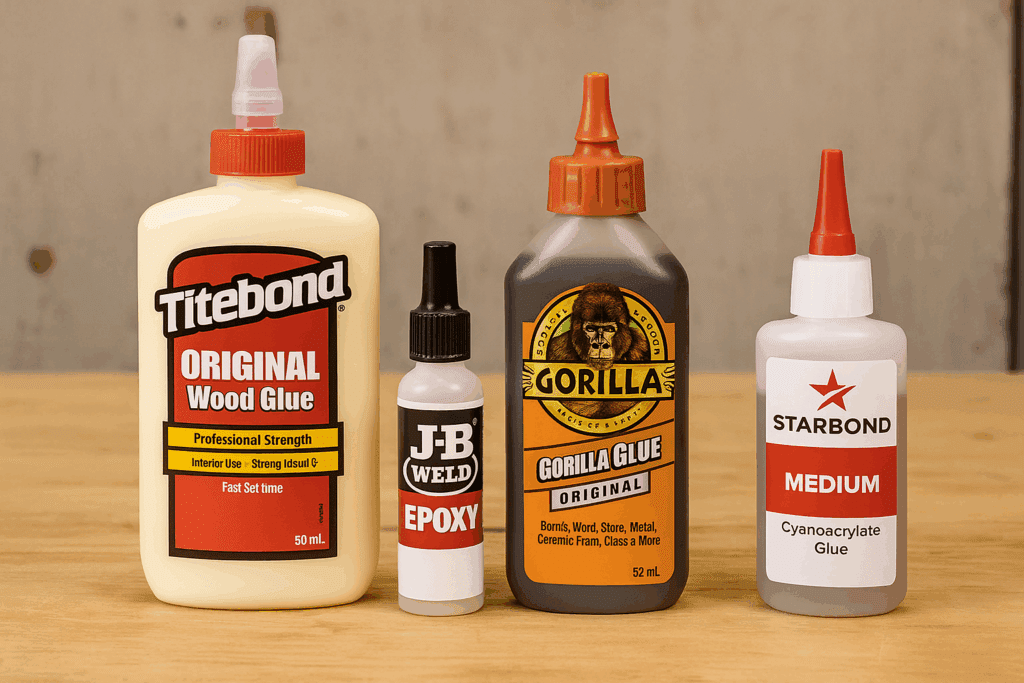 Side-by-side visual comparison of glue drying vs curing in woodworking joints