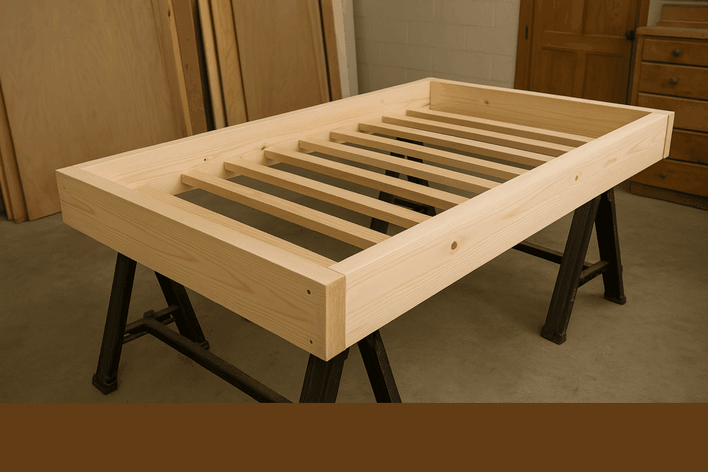 under construction in a workshop.” generate image and give placement