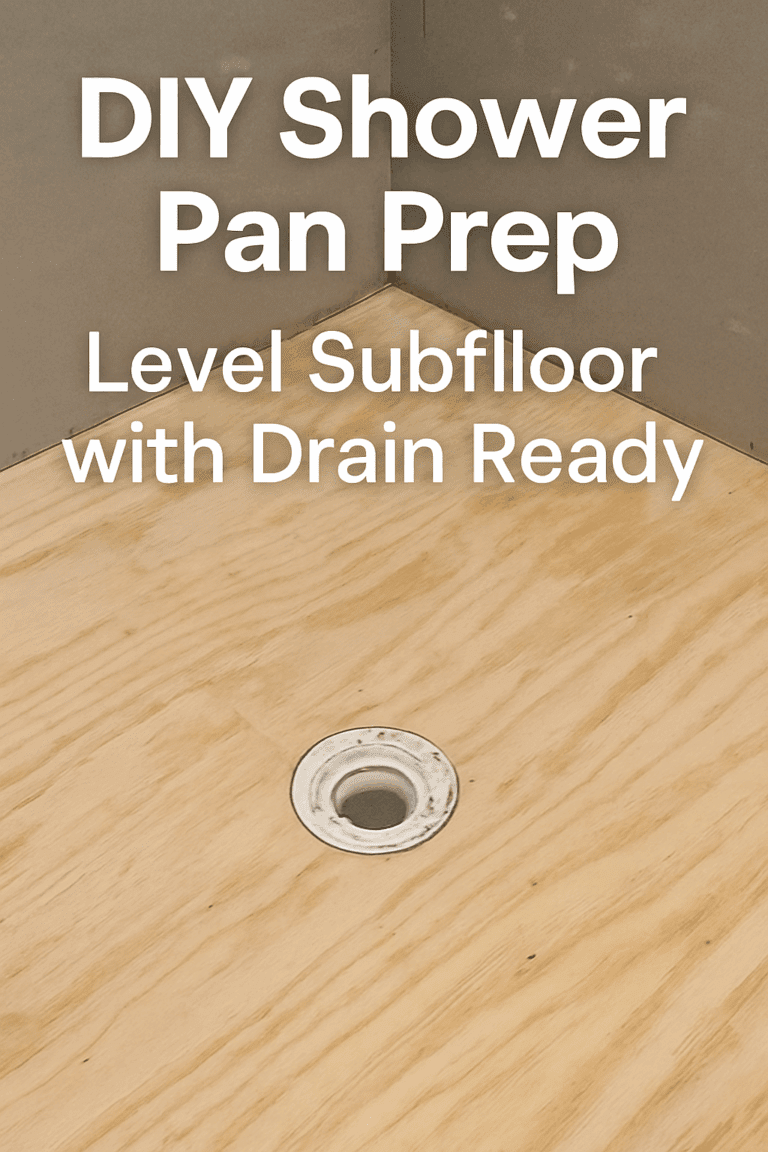 How to Install a Shower Pan (Step-by-Step DIY Guide) | ThePlywood.com