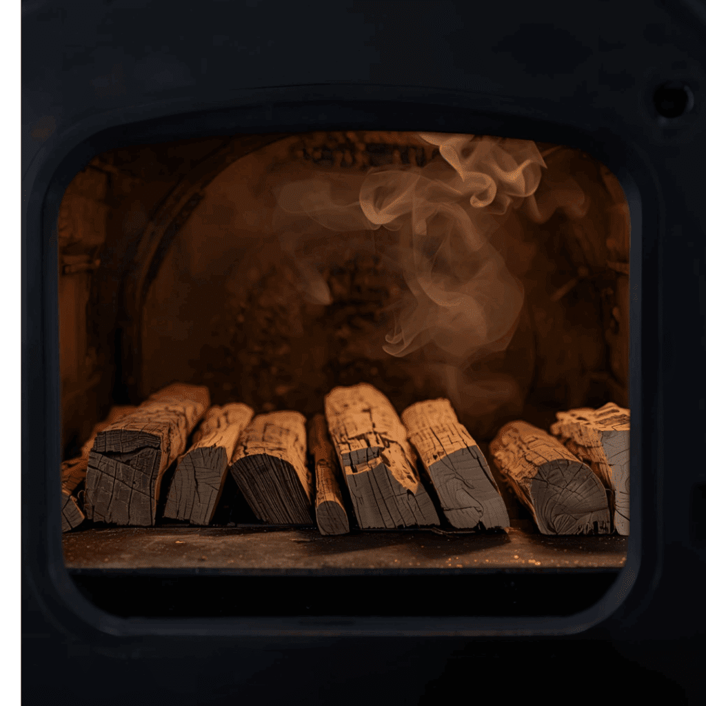 Kitchen oven door cracked open while drying wood blanks to release moisture