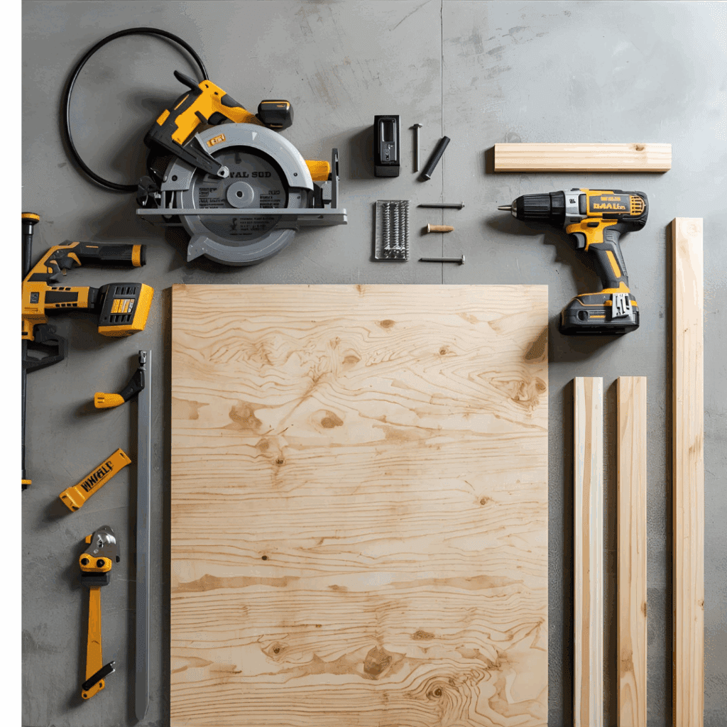 Wooden frame built from 2x3 studs for washer and dryer pedestal