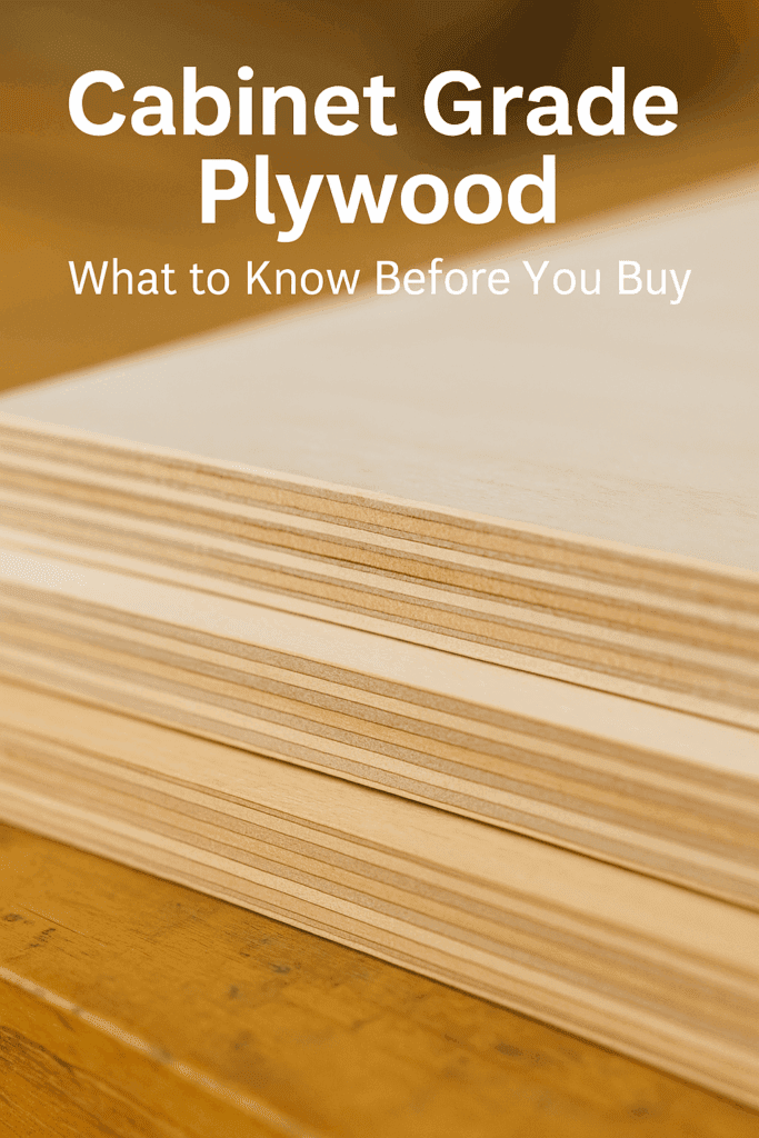 “Comparison of cabinet grade plywood veneer grades A, B, and C for cabinet construction”