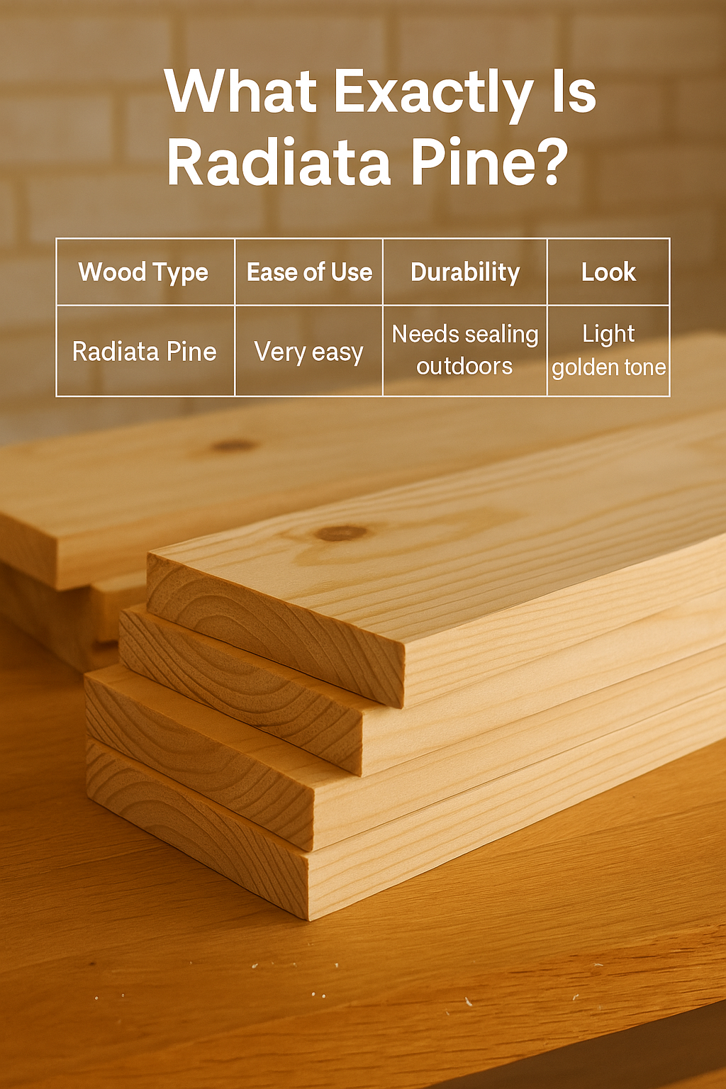 Pinus Radiata Table Radiata Pine Wood: Affordable & Easy DIY Favorite | ThePlywood.com