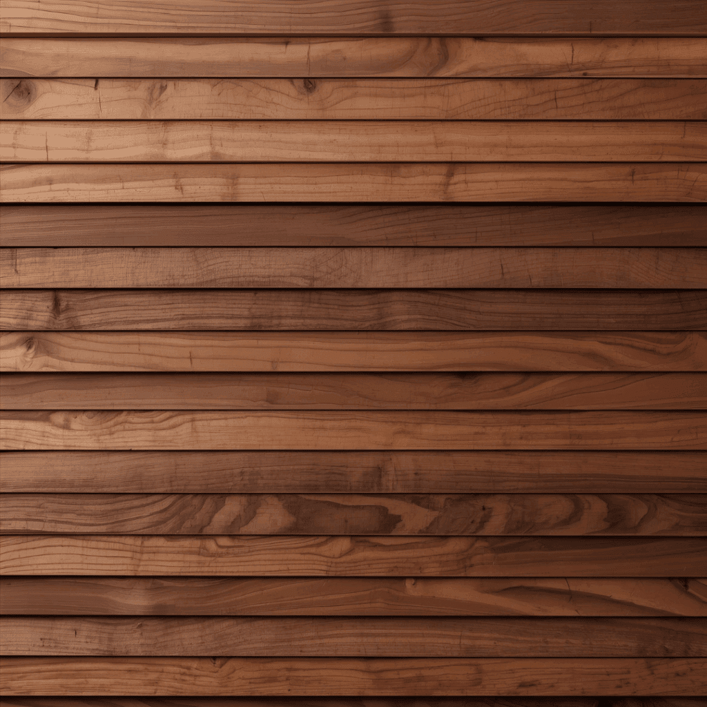 “Stack of walnut plywood sheets in a lumberyard showing dark grain and smooth finish.”