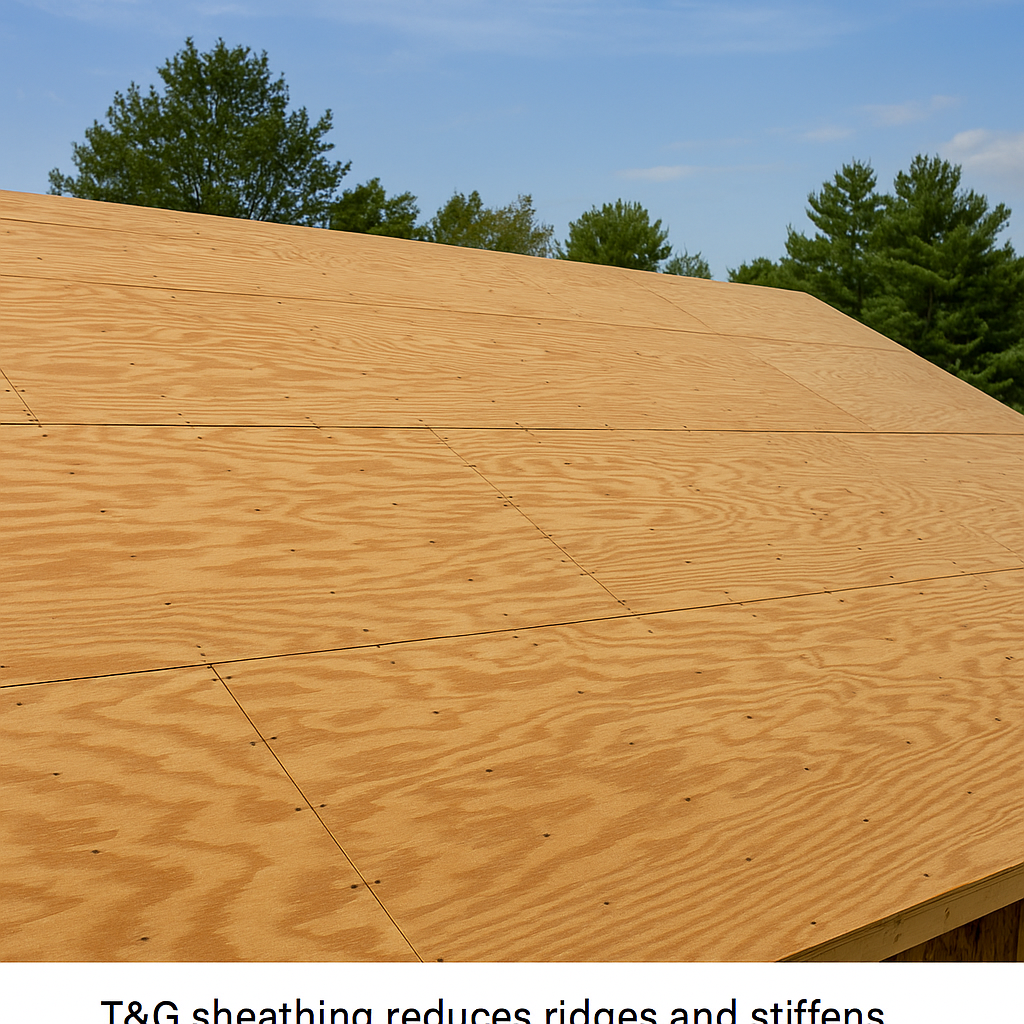 Ceilings & Wall Paneling tongue-and-groove plywood 