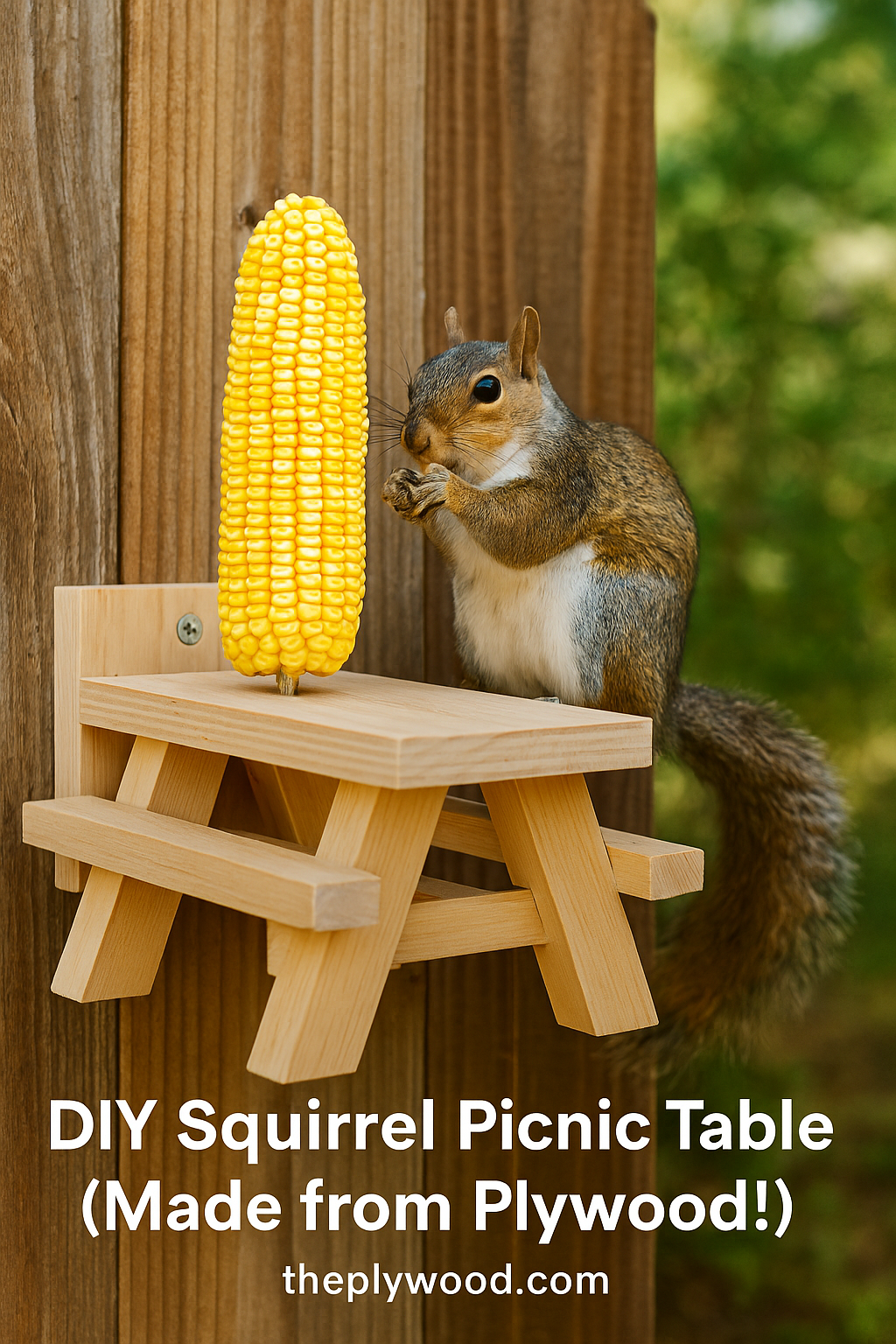 DIY Plywood Squirrel Picnic Table Guide