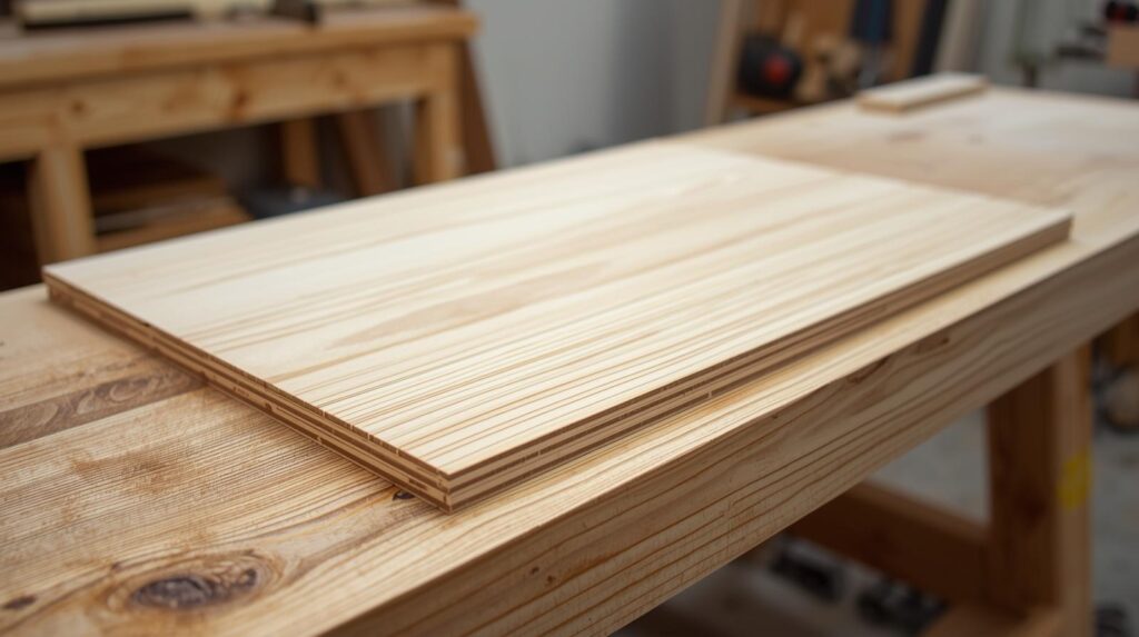 plywood base cut to size for wooden dish drainer