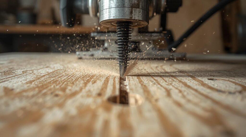 cutting slots into plywood for wooden dish drainer