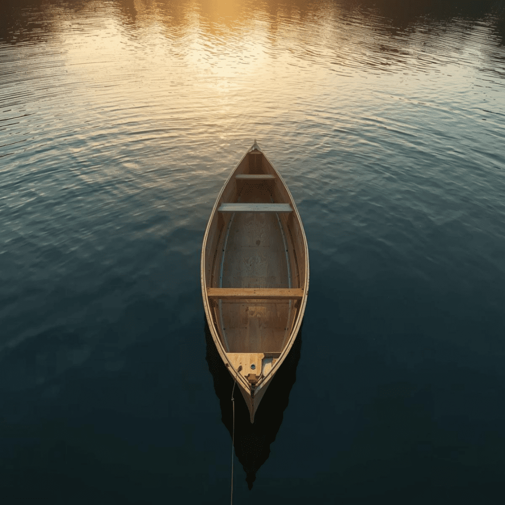 plywood jon boat DIY build on calm water with flat bottom