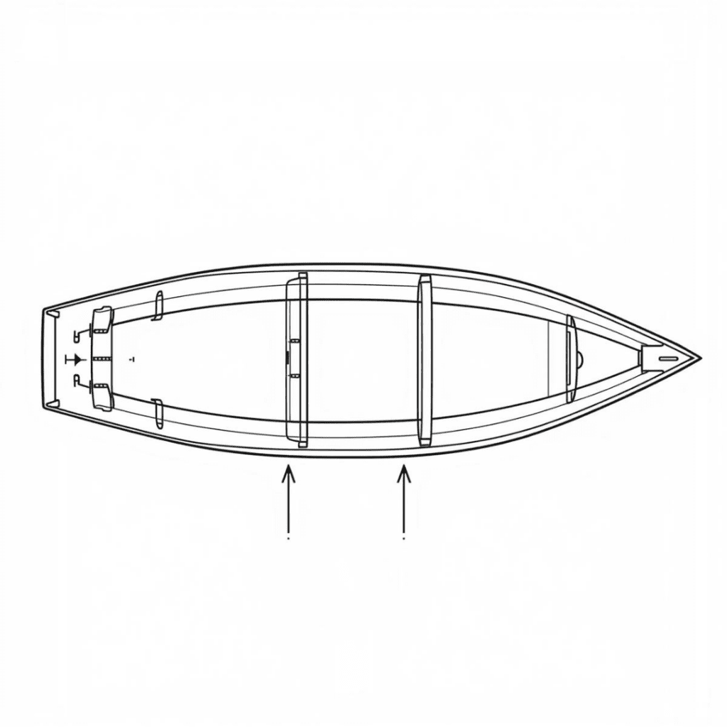 jon boat hull design flat bottom angled sides diagram