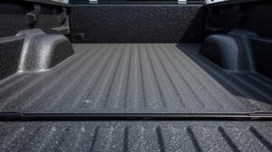 Rhino lining plywood used on a trailer floor and outdoor plywood surfaces protected with bed liner