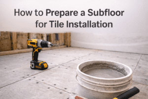 how to prepare subfloor for tile installation properly