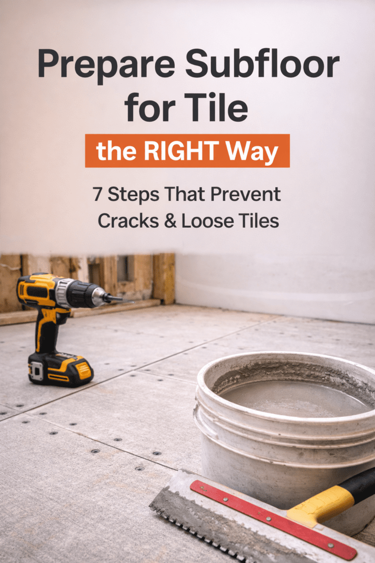 How to Prepare Subfloor for Tile (Step-by-Step DIY Guide) | ThePlywood.com