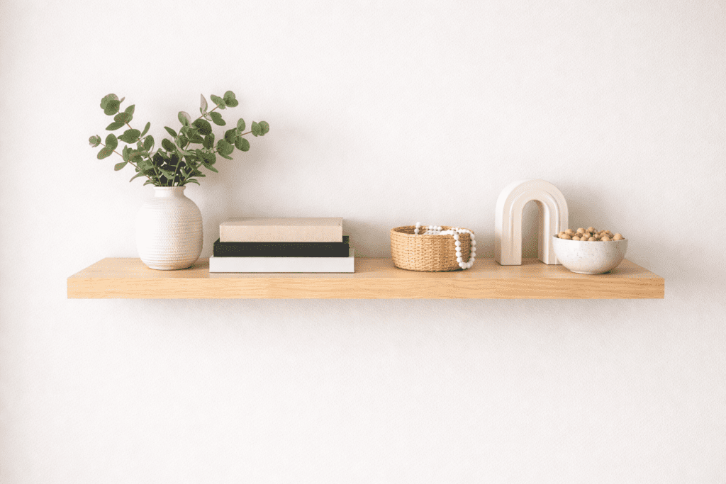 diy shelf made from sande plywood clean edges and smooth surface
