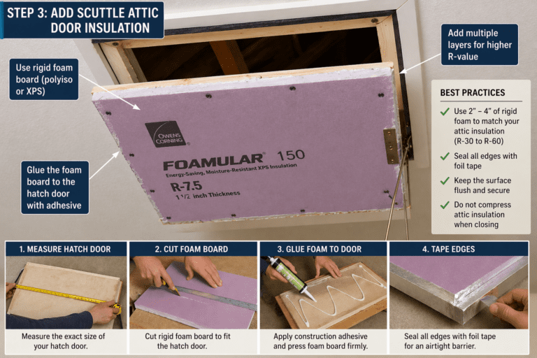 Scuttle Attic: How to Insulate, Seal, and Stop Heat Loss Fast ...