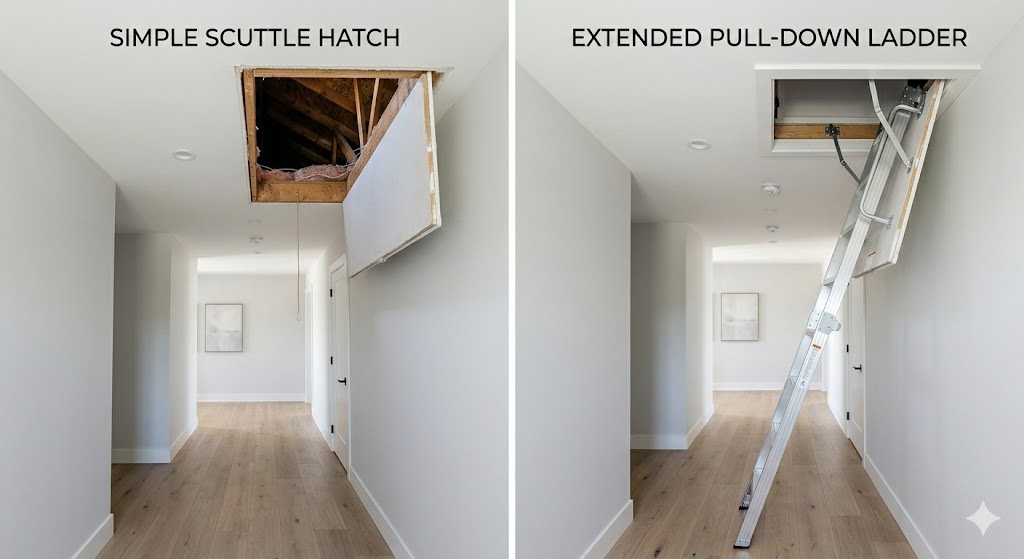 cuttle attic vs pull down stairs comparison