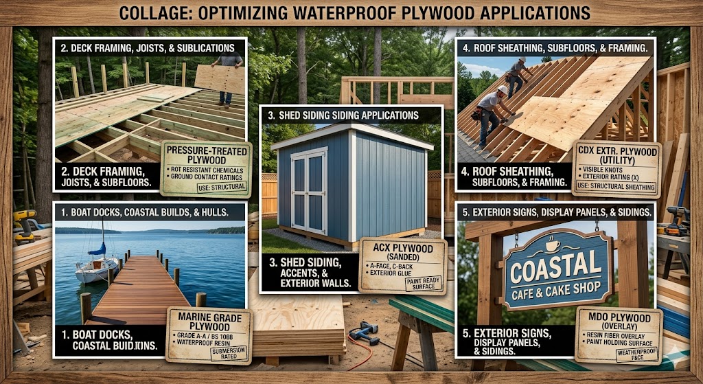 marine plywood for boats pressure treated plywood for decks and acx plywood for sheds