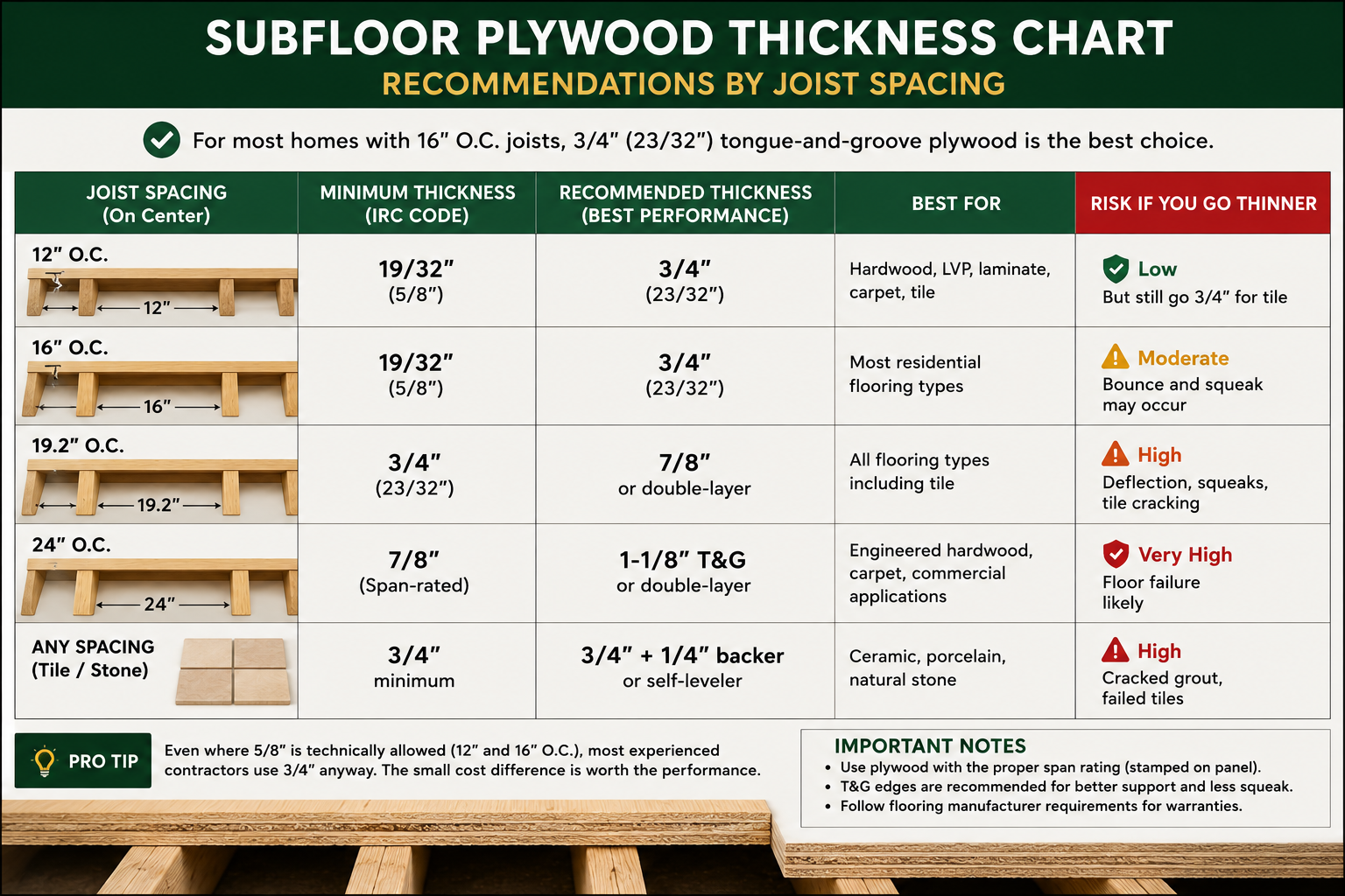 Best Plywood Thickness for Subfloor: Avoid Costly Mistakes | ThePlywood.com