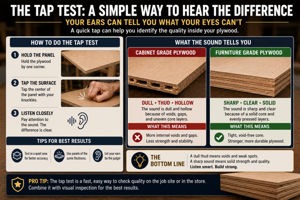 Examples of projects built with cabinet grade and furniture grade plywood