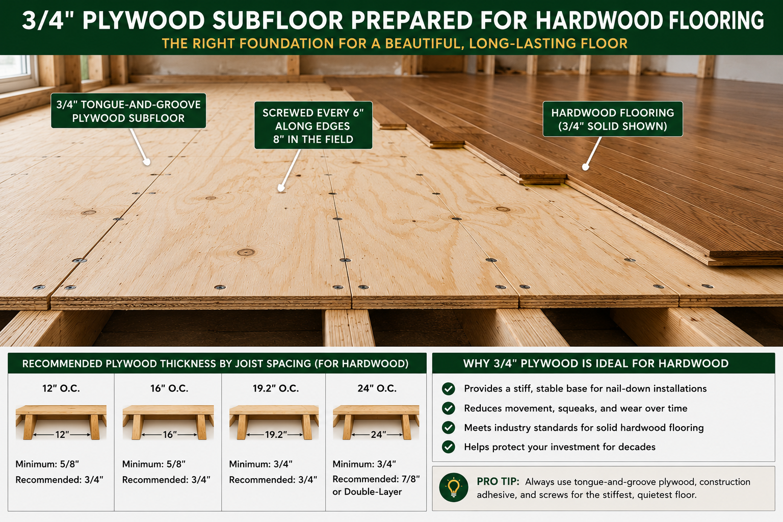 Best Plywood Thickness for Subfloor: Avoid Costly Mistakes | ThePlywood.com