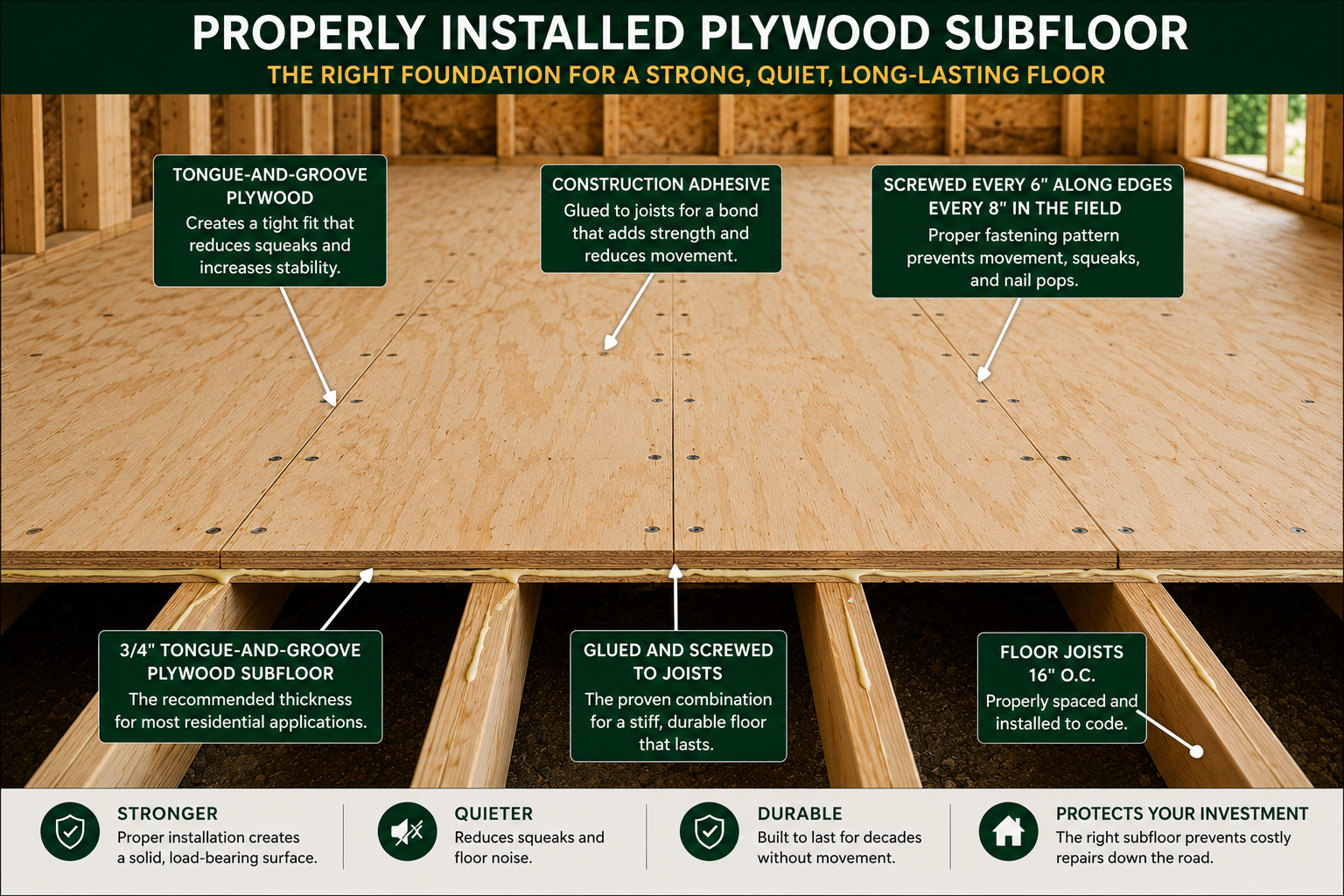 Best Plywood Thickness for Subfloor: Avoid Costly Mistakes | ThePlywood.com